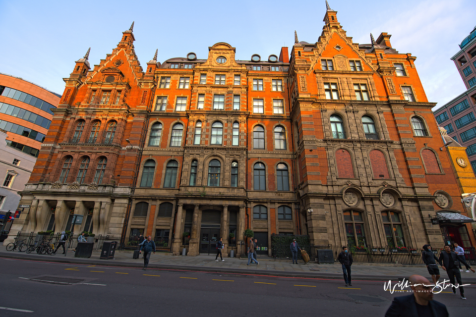 Fine Art Photo, Fine Art Print, Limited Edition Photo Of One of England's Oldest Hotel near Liverpool Street Station