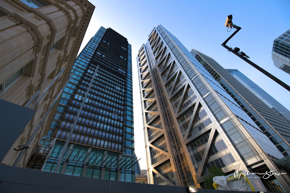 Two Tall Office Buildings, Fine Art, Limited Edition, City CCTV, London, Square Mile, Financial District, The Begining, Under Construction, Trading, Forex Building, Equity, Derivatives