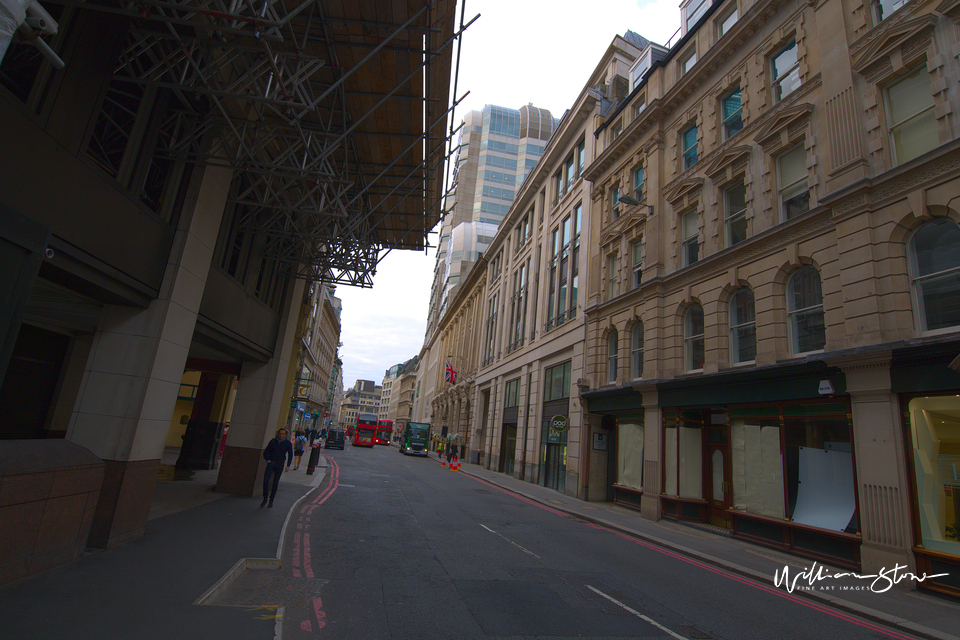 Reflection Ahead city Junction in the Financial District of London.