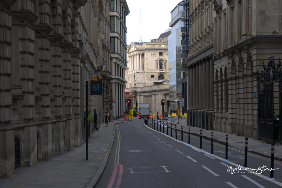 Fine Art, Limited Edition, Where You At, London, Walk Up, Railings, Alleyway, Passing By, Adjacent Building, Silver, Metallic, Polished, Private Garden, In-Between