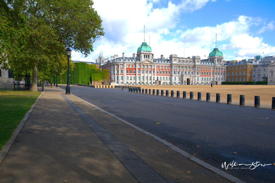 Fine Art, Limited Edition Caramel building looking msall near a new tall building, City of London