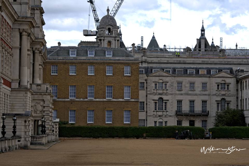 Road Works, Fine Art, Yellow Barriers, London, United Kingdom