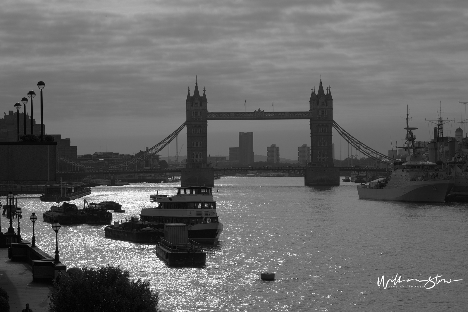 Fine Art, Limited Edition, Monochrome London Bridge, London.