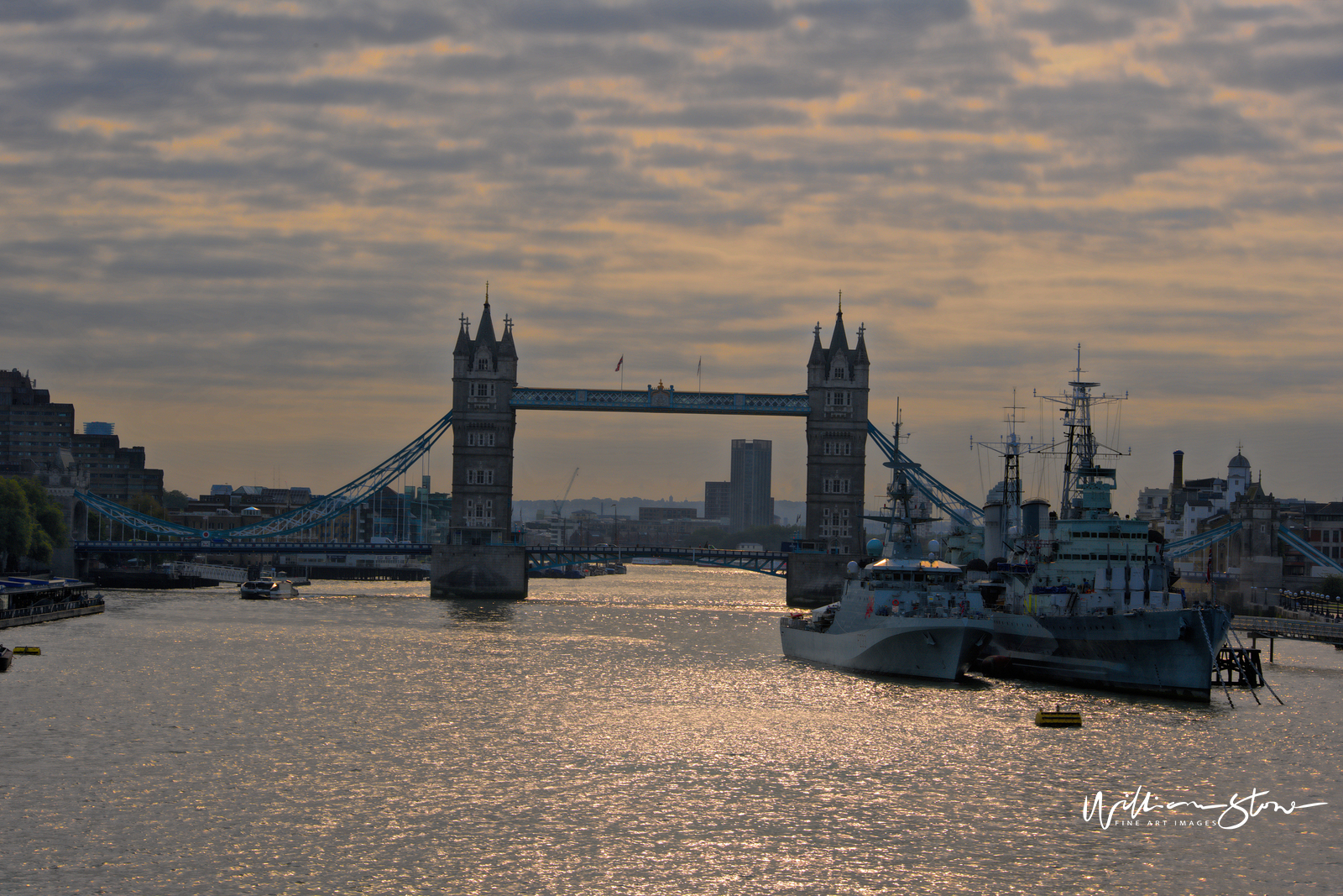 Fine Art, Limited Edition, Dark Bridge Ahead, London.