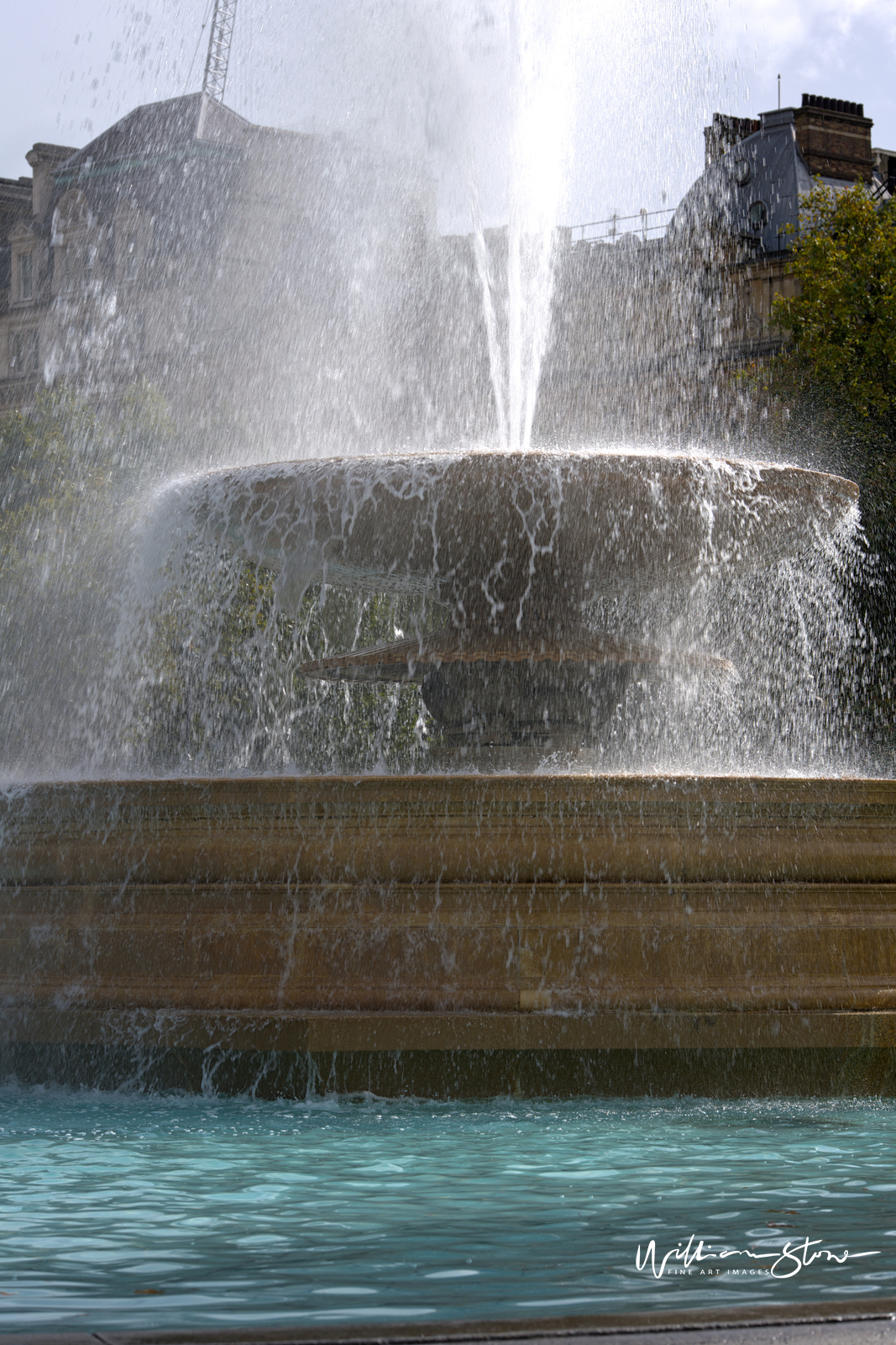 Fine Art, Limited Edition, Lovely Fountain, London.